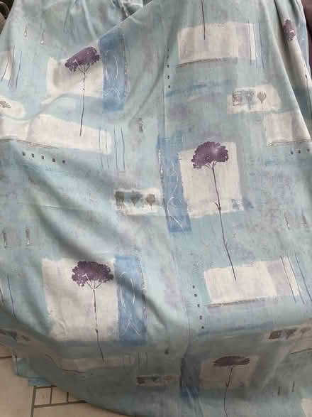 Photo of free Blue curtains (Desford, Leicester LE9) #1