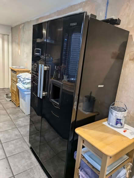 Photo of free Black American style fridge freezer (Torrisholme LA4) #2