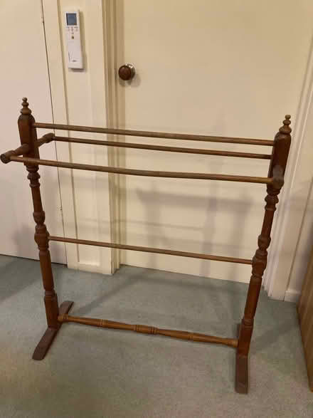 Photo of free Wooden towel rack (Kew East) #1