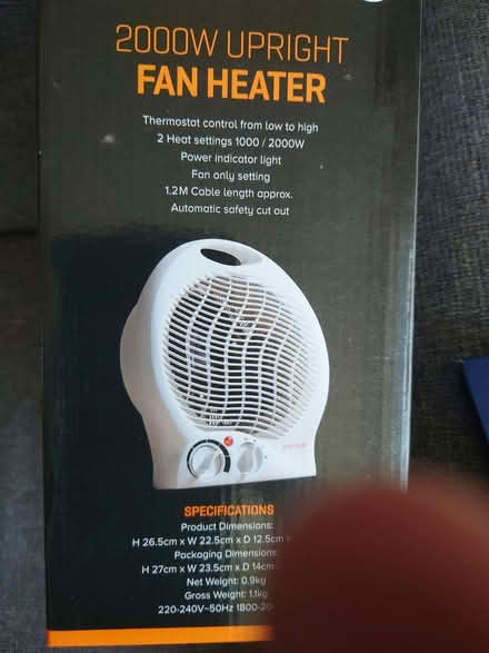 Photo of free Small fan heater. (Penrith CA11) #2