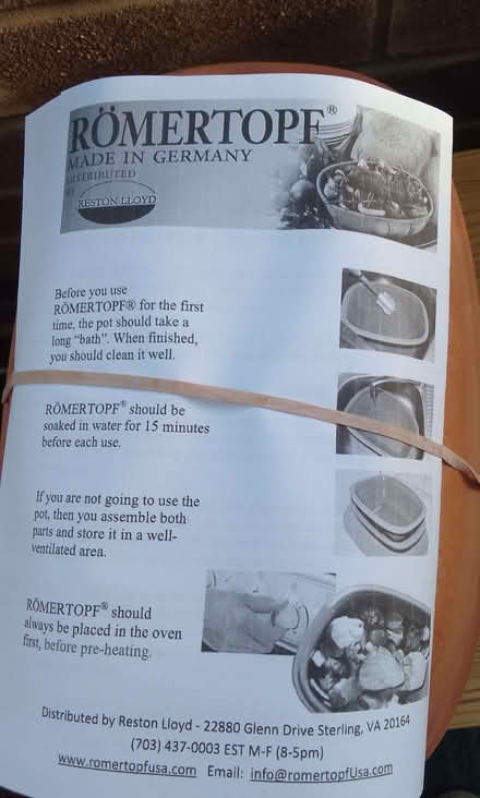 Photo of free Romertopf terracotta roaster pot (Purley on Thames RG31) #1