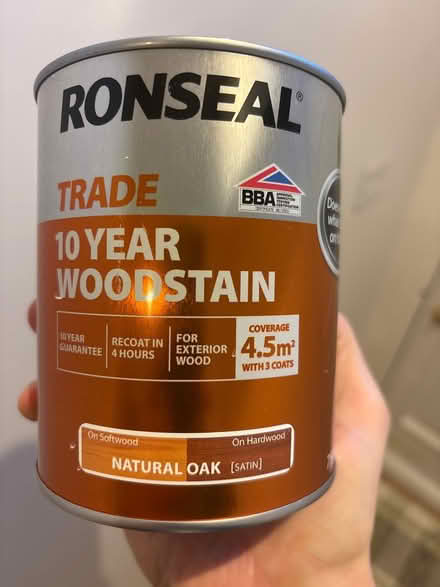 Photo of free Natural oak wood stain - new (SW15 Putney) #1