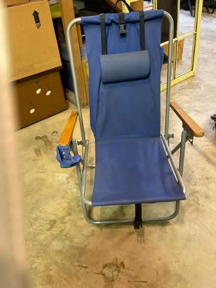 Photo of free Old camp chair (East Cobb) #1