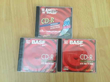 Photo of free 3x unopened recordable cds (B62 near Blackheath) #1