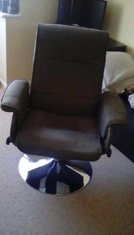 Photo of free Reclining swivel chair - dark grey (Lower Earley RG6) #3