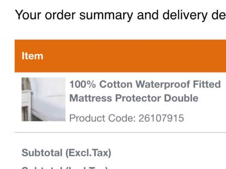 Photo of free Waterproof mattress protector (B62 near Blackheath) #1
