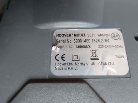 Photo of free Hoover (Penrith CA11) #2