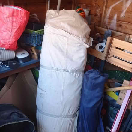 Photo of free 4m canvas bell tent. Complete with poles. Needs TLC! (North City NR3) #1