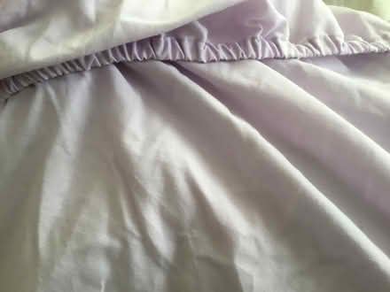Photo of free 2 lilac double fitted sheets (B62 near Blackheath) #1