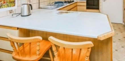 Photo of free Kitchen high stools (pine) (Formby L37) #1