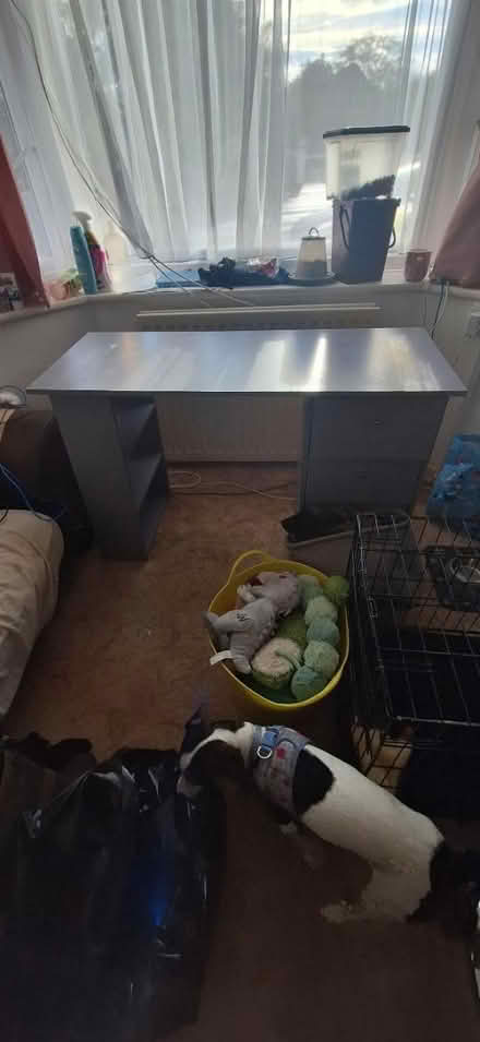 Photo of free Grey pc desk (BH11 9) #1