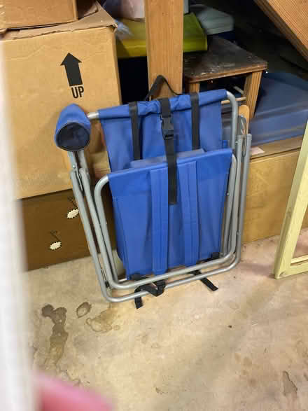 Photo of free Old camp chair (East Cobb) #3