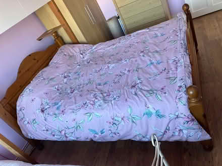 Photo of free Bed , king size , pine frame , good condition (Abbey Wood SE2) #2