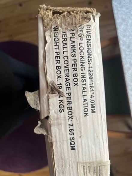 Photo of free Vinyl plank flooring, full pack (Headingley LS6) #4