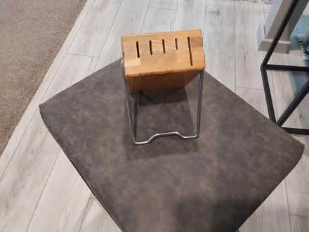 Photo of free Heavy wood knife block (I94/Rawsonville Rd, Willis) #1