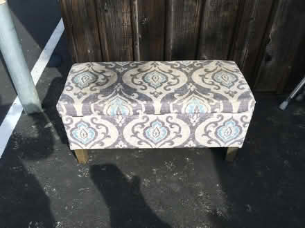 Photo of free Small upholstered stool (Central Larkspur) #3