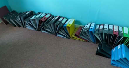 Photo of free 25 or so A4 ring binder folders (Central Berkhamsted HP4) #1