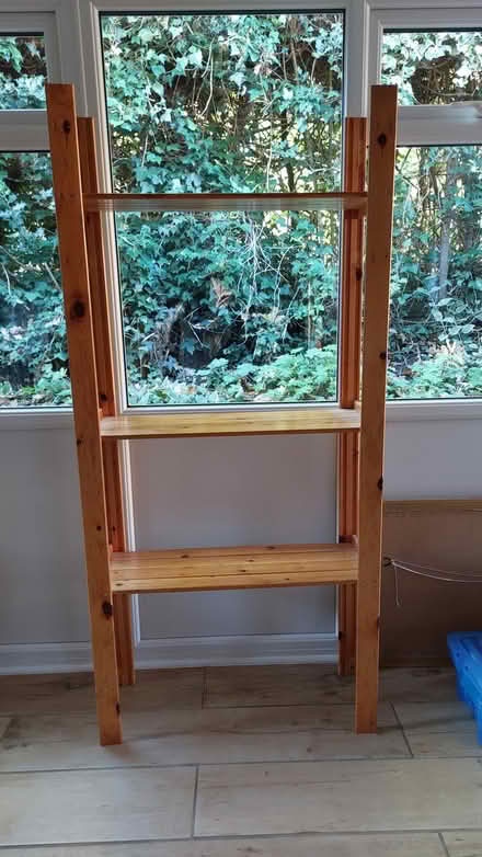 Photo of free Tall pine shelves (NR11) #1