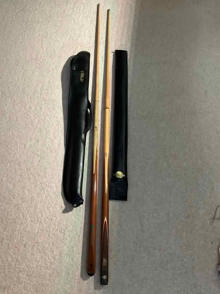 Photo of free 2 x 2 piece snooker cues (Hertford SG14) #1