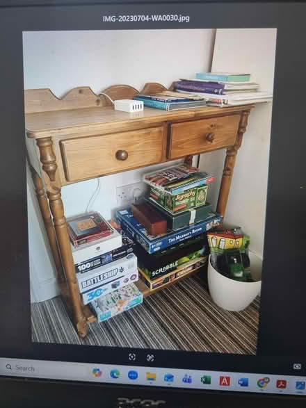 Photo of free Pine side unit/hall table (Bolehill DE4) #1