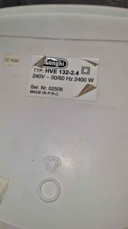 Photo of free Electric fan heater (Dunkeswell nr Honiton) #2