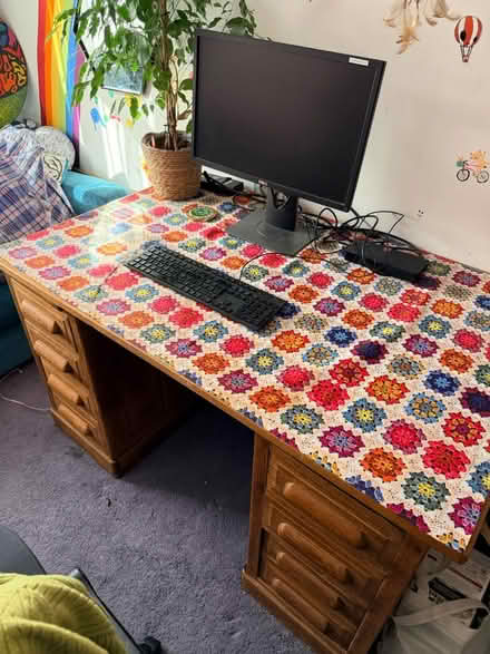 Photo of free Solid oak desk (Coxford SO16) #1