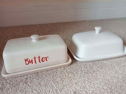 Photo of free Two butter dishes (Stamford PE9) #1
