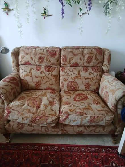 Photo of free 2 seater sofa on casters sturdy (Bognor Regis PO21) #1