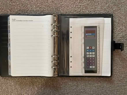Photo of free A5 Filofax - fake black leather (Cambridge CB4) #4