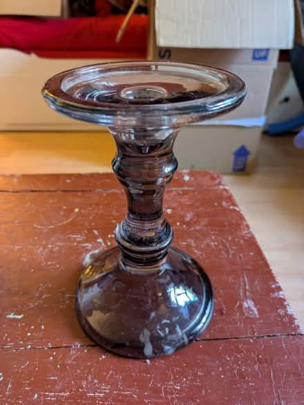 Photo of free Glass candlestick (Fry’s Hill OX4) #1