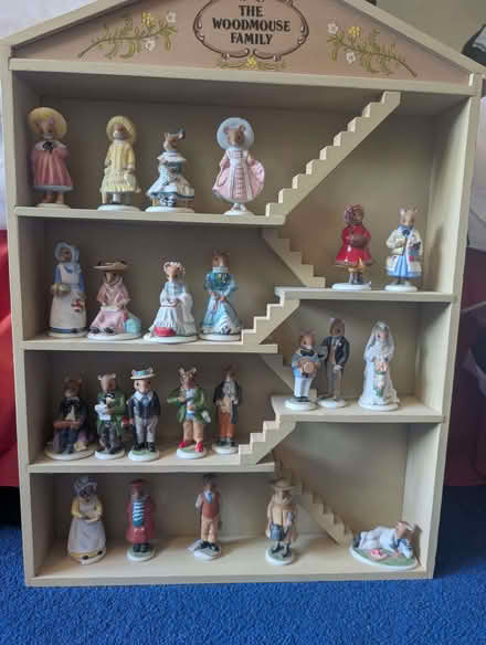 Photo of free Woodmouse family figurines & display case (Oughtibridge S35) #1