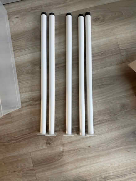 Photo of free 5x white table / desk legs (Ipswich IP4) #3