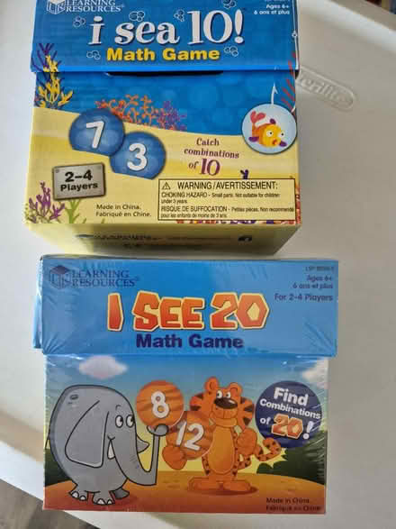 Photo of free I Sea 10 / I See 20 math games (Howell) #1