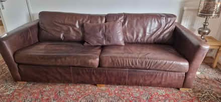 Photo of free Leather 4 seater sofa (Tw208jz) #1