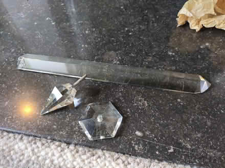 Photo of free Crystals from chandelier, chipped (Roffey) #2