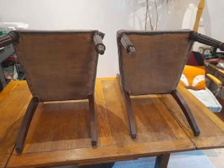 Photo of free 2 antique mahogany dining chairs (Dun Laoghaire A96) #3