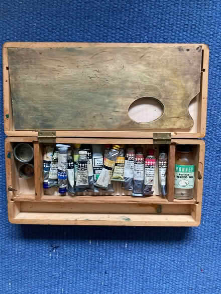 Photo of free Wooden box with oil paints (Pannal HG2) #2