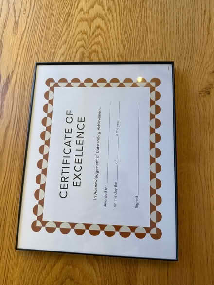 Photo of free Certificate frame (Little Silver) #1