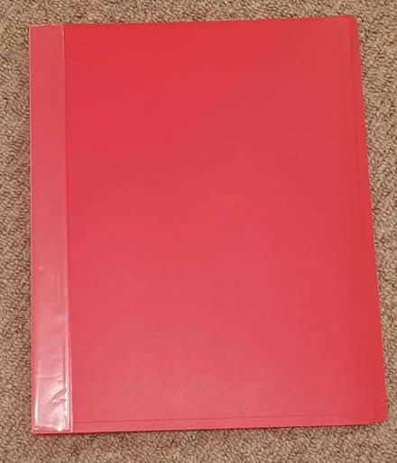 Photo of free Red document holder with built in sleeves (Kettlesing Bottom HG3) #2