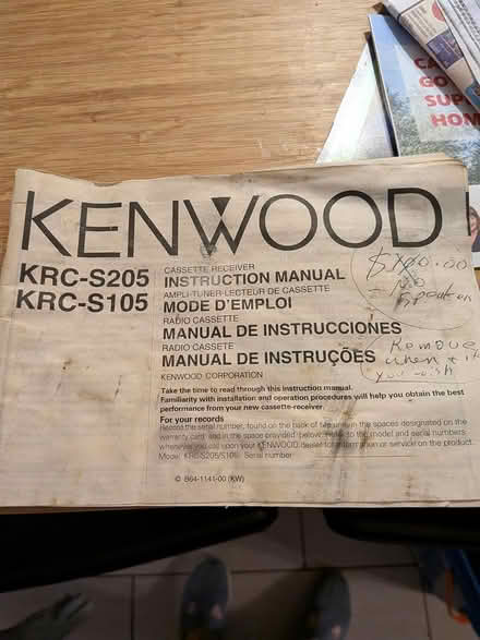 Photo of free Kenwood automotive cassette player (Ottawa/Orleans) #1