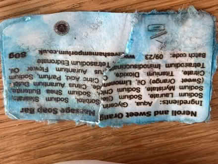 Photo of free Massage soap bar - Neroli and Orange (Peachcroft OX14) #3