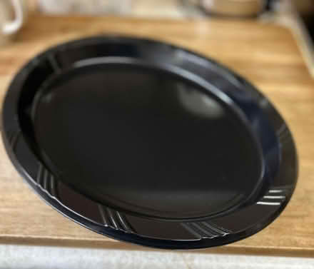 Photo of free 4 disposable oval party platters - Hallowe’en black! (Monks Hill CR2) #1