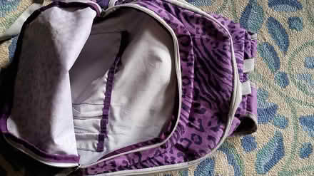 Photo of free Lavender backpack, good shape (Somerville, off Cedar St) #2