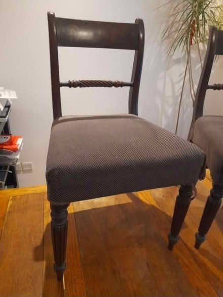 Photo of free 2 antique mahogany dining chairs (Dun Laoghaire A96) #1