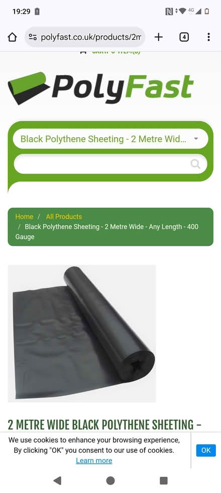 Photo of builders polythene sheeting (EN1) #1