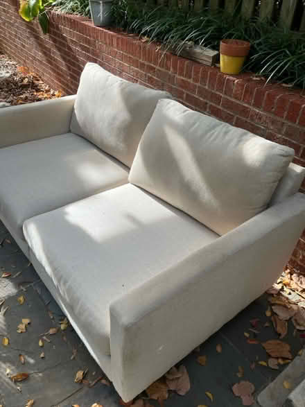 Photo of free Comfy, Cute, Off-White Sofa (Palisades DC.) #2