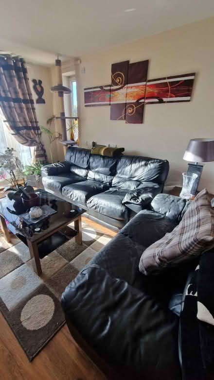 Photo of free Italian lather sofa (SE11) #2