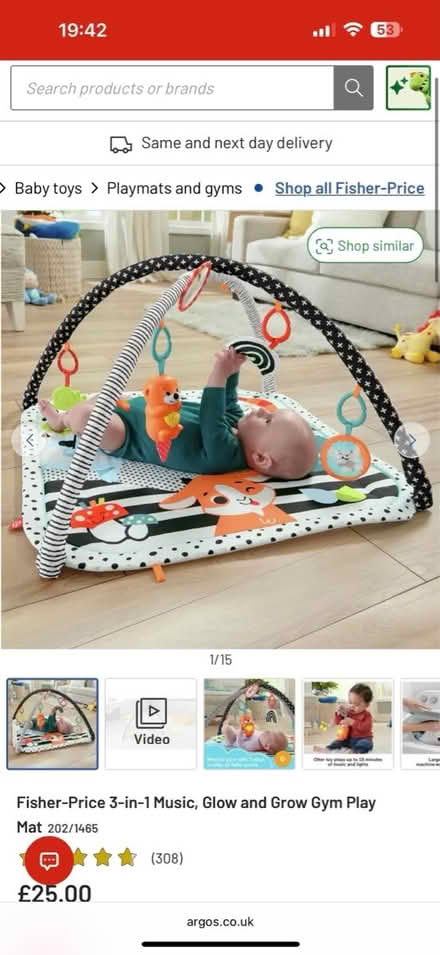 Photo of free Fisher price baby 3in1 gym playmat (London N7) #2