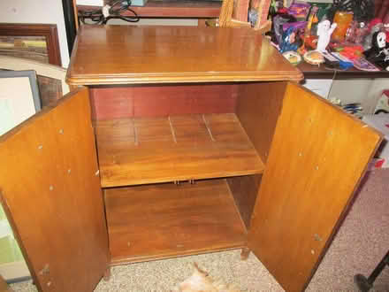 Photo of free Wood Cabinet - LP storage (Schaumburg) #2