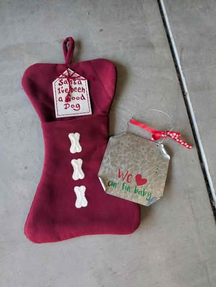 Photo of free Dog Christmas items (Terra Vista Way and Pierce Ave) #1